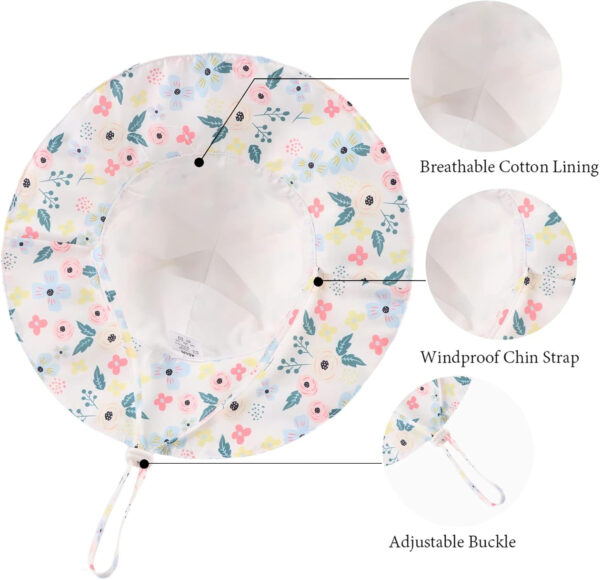 Bow Baby Girls Bucket Hat Infant Toddler Summer Cap Sun Protect Kids Hat for Girls