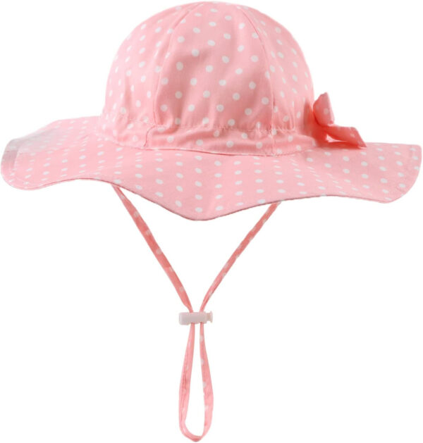 Bow Baby Girls Bucket Hat Infant Toddler Summer Cap Sun Protect Kids Hat for Girls