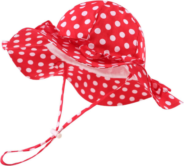 Bow Baby Girls Bucket Hat Infant Toddler Summer Cap Sun Protect Kids Hat for Girls