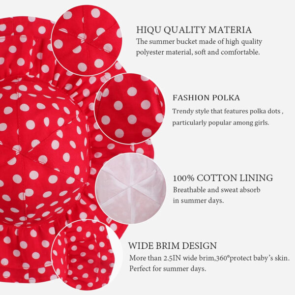 Bow Baby Girls Bucket Hat Infant Toddler Summer Cap Sun Protect Kids Hat for Girls