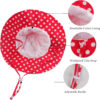 Bow Baby Girls Bucket Hat Infant Toddler Summer Cap Sun Protect Kids Hat for Girls