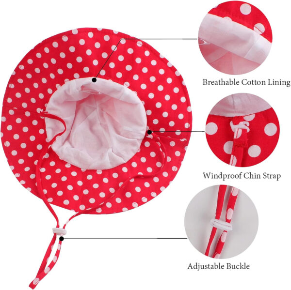 Bow Baby Girls Bucket Hat Infant Toddler Summer Cap Sun Protect Kids Hat for Girls