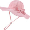 Bow Baby Girls Bucket Hat Infant Toddler Summer Cap Sun Protect Kids Hat for Girls