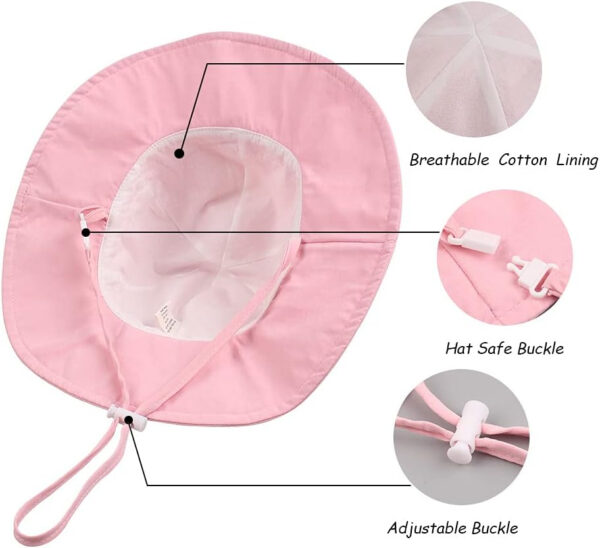 Bow Baby Girls Bucket Hat Infant Toddler Summer Cap Sun Protect Kids Hat for Girls