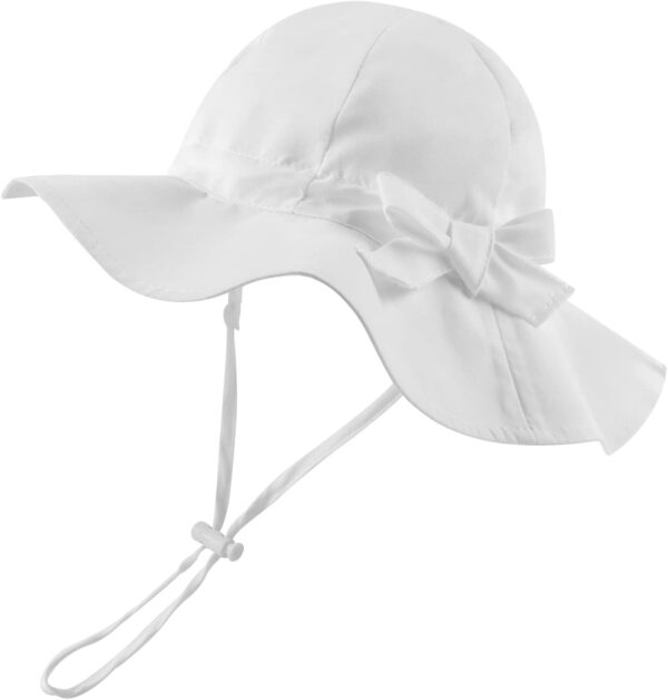 Bow Baby Girls Bucket Hat Infant Toddler Summer Cap Sun Protect Kids Hat for Girls