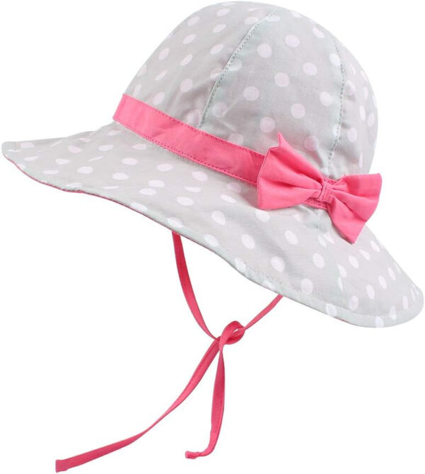 Bow Baby Girls Bucket Hat Infant Toddler Summer Cap Sun Protect Kids Hat for Girls