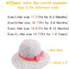 Bow Baby Girls Bucket Hat Infant Toddler Summer Cap Sun Protect Kids Hat for Girls
