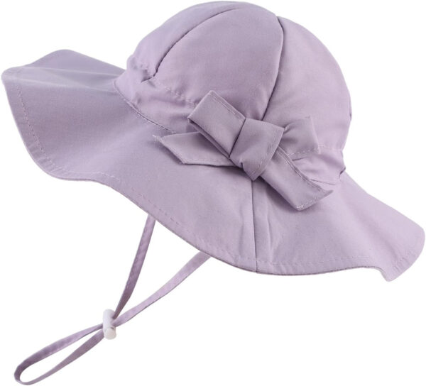 Bow Baby Girls Bucket Hat Infant Toddler Summer Cap Sun Protect Kids Hat for Girls