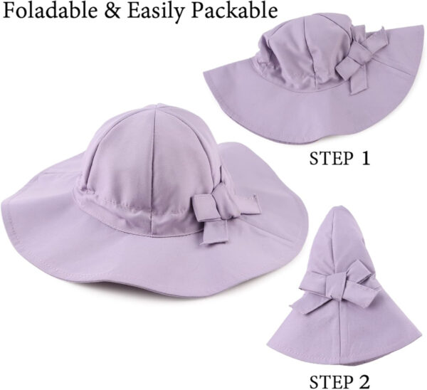 Bow Baby Girls Bucket Hat Infant Toddler Summer Cap Sun Protect Kids Hat for Girls