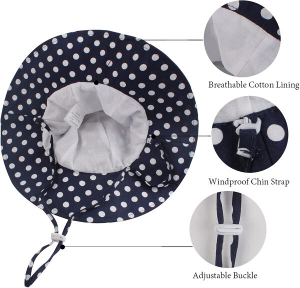 Bow Baby Girls Bucket Hat Infant Toddler Summer Cap Sun Protect Kids Hat for Girls