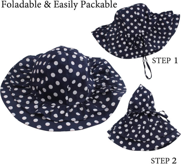 Bow Baby Girls Bucket Hat Infant Toddler Summer Cap Sun Protect Kids Hat for Girls