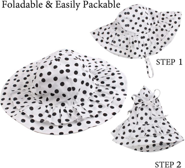 Bow Baby Girls Bucket Hat Infant Toddler Summer Cap Sun Protect Kids Hat for Girls