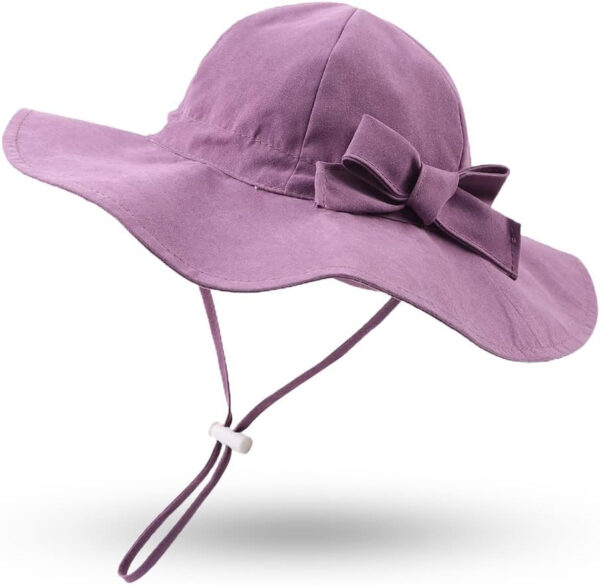 Bow Baby Girls Bucket Hat Infant Toddler Summer Cap Sun Protect Kids Hat for Girls