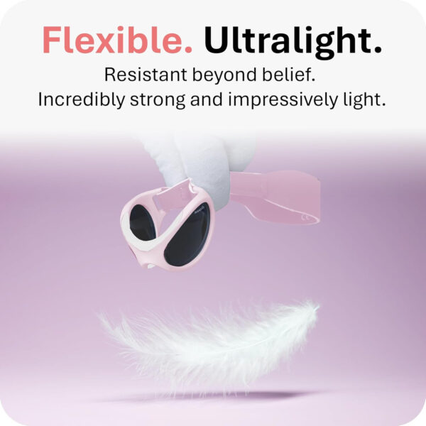 Mausito BABY sunglasses 0-24 months | Flexible BPA-Free infant sunglasses with adjustable strap | 100% UV Protection Sunnies