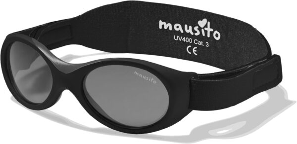 Mausito BABY sunglasses 0-24 months | Flexible BPA-Free infant sunglasses with adjustable strap | 100% UV Protection Sunnies