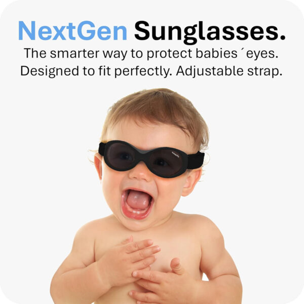 Mausito BABY sunglasses 0-24 months | Flexible BPA-Free infant sunglasses with adjustable strap | 100% UV Protection Sunnies