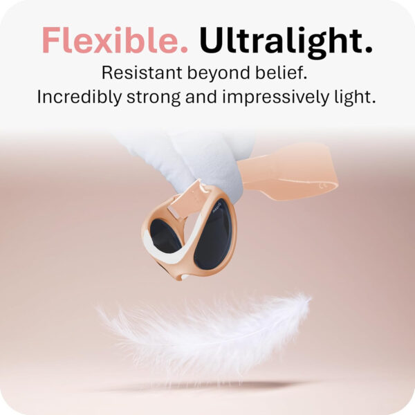 Mausito BABY sunglasses 0-24 months | Flexible BPA-Free infant sunglasses with adjustable strap | 100% UV Protection Sunnies