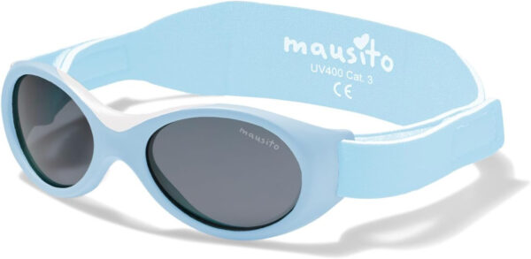 Mausito BABY sunglasses 0-24 months | Flexible BPA-Free infant sunglasses with adjustable strap | 100% UV Protection Sunnies