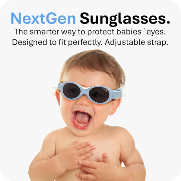 Mausito BABY sunglasses 0-24 months | Flexible BPA-Free infant sunglasses with adjustable strap | 100% UV Protection Sunnies