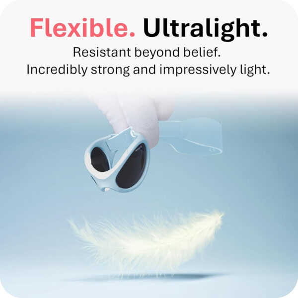 Mausito BABY sunglasses 0-24 months | Flexible BPA-Free infant sunglasses with adjustable strap | 100% UV Protection Sunnies