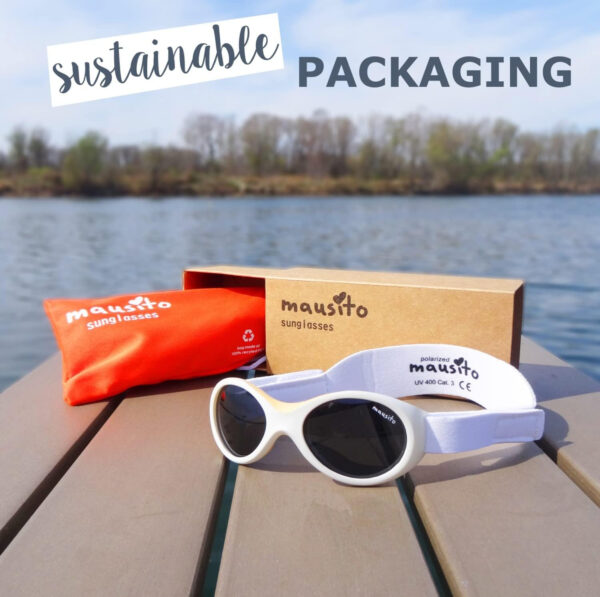 Mausito BABY sunglasses 0-24 months | Flexible BPA-Free infant sunglasses with adjustable strap | 100% UV Protection Sunnies