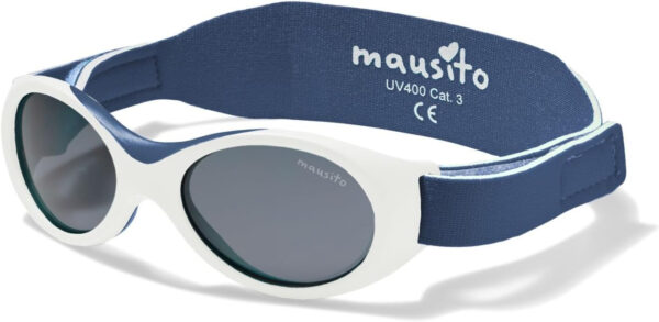 Mausito BABY sunglasses 0-24 months | Flexible BPA-Free infant sunglasses with adjustable strap | 100% UV Protection Sunnies