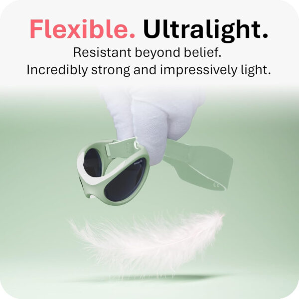 Mausito BABY sunglasses 0-24 months | Flexible BPA-Free infant sunglasses with adjustable strap | 100% UV Protection Sunnies