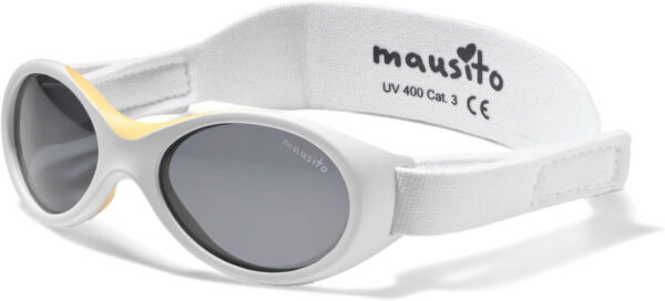Mausito BABY sunglasses 0-24 months | Flexible BPA-Free infant sunglasses with adjustable strap | 100% UV Protection Sunnies