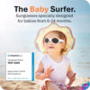 Mausito BABY sunglasses 0-24 months | Flexible BPA-Free infant sunglasses with adjustable strap | 100% UV Protection Sunnies