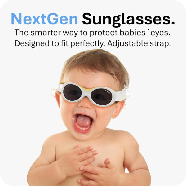 Mausito BABY sunglasses 0-24 months | Flexible BPA-Free infant sunglasses with adjustable strap | 100% UV Protection Sunnies