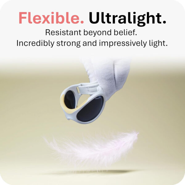 Mausito BABY sunglasses 0-24 months | Flexible BPA-Free infant sunglasses with adjustable strap | 100% UV Protection Sunnies