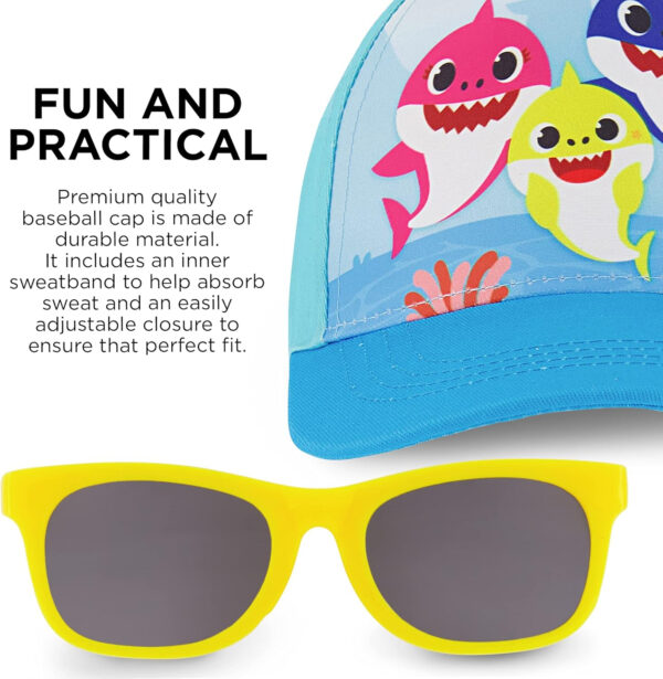 ABG Boys Toddler Hat for Ages 2-4 - Paw Patrol, Thomas, Baby Shark, Mickey Mouse or Batman Kids Baseball Cap and Sunglasses