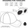 ABG Boys Toddler Hat for Ages 2-4 - Paw Patrol, Thomas, Baby Shark, Mickey Mouse or Batman Kids Baseball Cap and Sunglasses