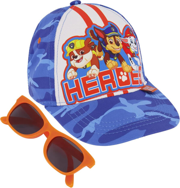 ABG Boys Toddler Hat for Ages 2-4 - Paw Patrol, Thomas, Baby Shark, Mickey Mouse or Batman Kids Baseball Cap and Sunglasses