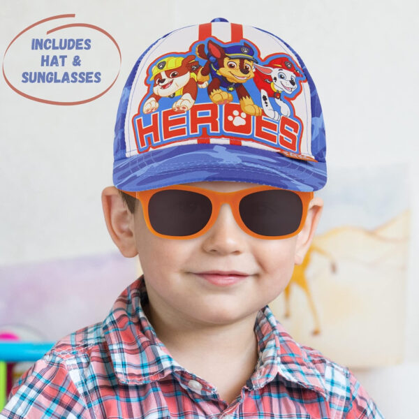 ABG Boys Toddler Hat for Ages 2-4 - Paw Patrol, Thomas, Baby Shark, Mickey Mouse or Batman Kids Baseball Cap and Sunglasses