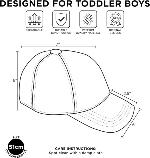 ABG Boys Toddler Hat for Ages 2-4 - Paw Patrol, Thomas, Baby Shark, Mickey Mouse or Batman Kids Baseball Cap and Sunglasses