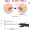 COASION 3 Pack Bendable Polarized Sunglasses with Strap for Newborn Baby Girls Boys 0-12 Months, Flower Design