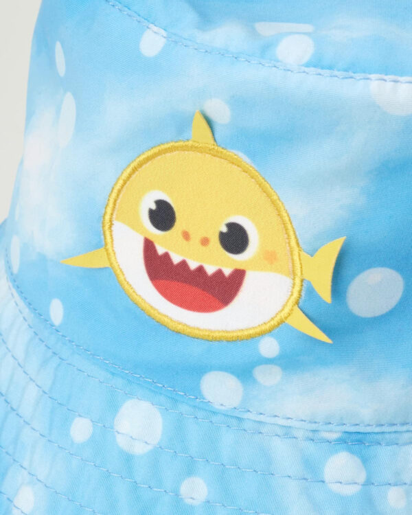 Nickelodeon Baby Boys' Infant Baby Shark Bucket Hat - Protective Sun Hat (12-24M), Size 12M-24M, Baby Shark Blue With Sunglasses