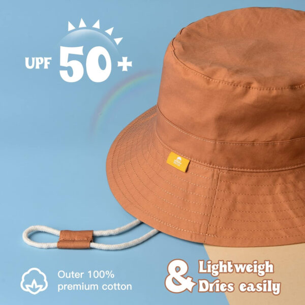 Baby Sun Hat for Boy Girl Toddler Summer Bucket Hat Kids Sun Protection Beach Hat Cotton Baby Hats