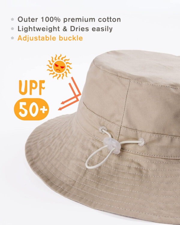 Baby Sun Hat for Boy Girl Toddler Summer Bucket Hat Kids Sun Protection Beach Hat Cotton Baby Hats