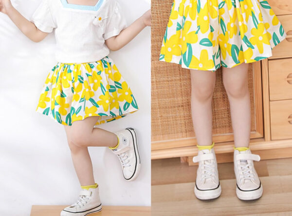 Deerhobbes Design your own Girls' Short Sets - Trendy and Comfortable Summer Outfits for Girls Fashionable Clothing Sets 4pc