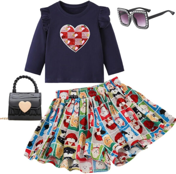 Deerhobbes Design your own Girls' Short Sets - Trendy and Comfortable Summer Outfits for Girls Fashionable Clothing Sets 4pc