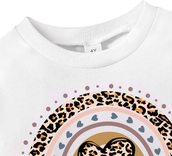 Toddler Girl Spring Fall Clothes - Fashion Letter Pattern Sweatshirt & Pleated Skirt - 2 Piece Cute Girls Suit