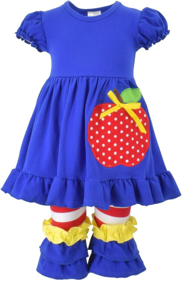 Unique Baby Toddler Girls 2pc Capri Pants Outfit Set with Top