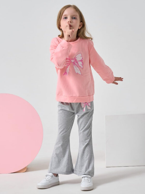 688c4560599da28915b59ac5817e3f2bfedd7cd6b721cfe3c3da0.jpg Kid Toddler Girl Summer Clothes Leopard & Heart Print Short Sleeve T-Shirt + Flared Leg Pants Outfits (Not Jeans)