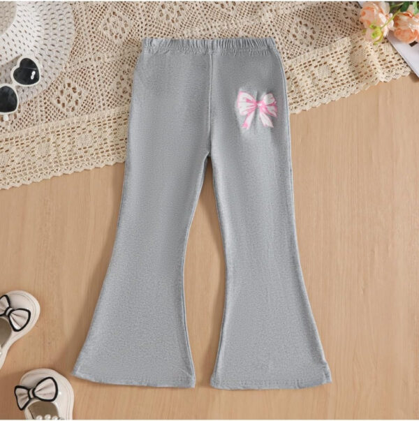 688c4566361f0c7cc450e1b6f310164ae5b063a0385b1f2340f8a.jpg Kid Toddler Girl Summer Clothes Leopard & Heart Print Short Sleeve T-Shirt + Flared Leg Pants Outfits (Not Jeans)