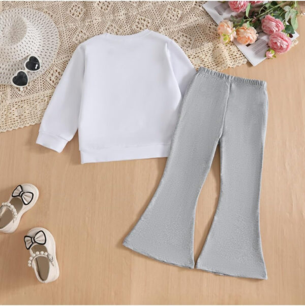 688c456790ed555f75fe6396553c6d7471ecd82e985d8c634d5e9.jpg Kid Toddler Girl Summer Clothes Leopard & Heart Print Short Sleeve T-Shirt + Flared Leg Pants Outfits (Not Jeans)