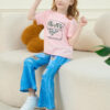 688c4580ba962ba9eba172959c87973ac3aa0331c27fd7dcc939f.jpg Kid Toddler Girl Summer Clothes Leopard & Heart Print Short Sleeve T-Shirt + Flared Leg Pants Outfits (Not Jeans)