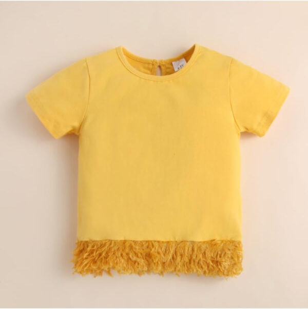 688c458552e4393f82343022490fe9265fbad917d7ded158ce89b.jpg Kid Toddler Girl Summer Clothes Leopard & Heart Print Short Sleeve T-Shirt + Flared Leg Pants Outfits (Not Jeans)