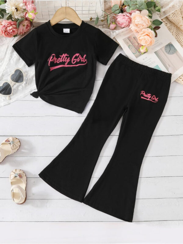 688c458a295dee6e7f187160bd866cf22b3923f7379596a0932f3.jpg Kid Toddler Girl Summer Clothes Leopard & Heart Print Short Sleeve T-Shirt + Flared Leg Pants Outfits (Not Jeans)